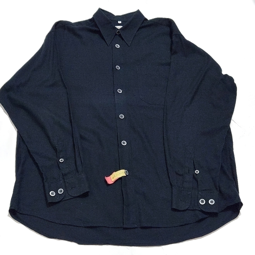 Vintage Klauss Boehler Kollektion Black Regular Fit Dress Shirts - Picture 7 of 10